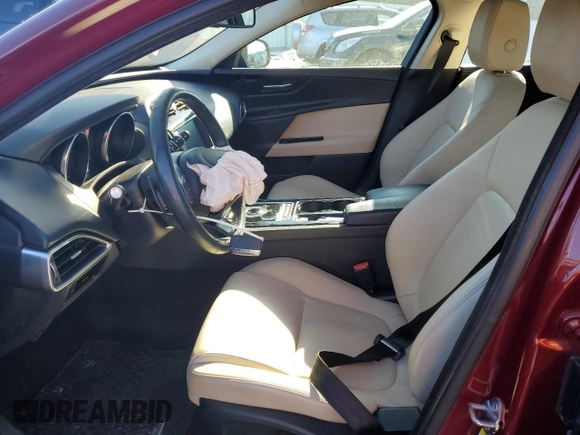 2017 Jaguar XE 35t Premium with VIN SAJAJ4BV6HA972095, listed as a Copart auction lot 43234925 with 57,599 mi miles and Salvage Title. Bid and sale history available at carsss.com. Image 7.