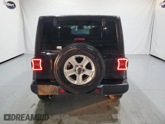 2022 Jeep Wrangler Unlimited Sport S with VIN 1C4HJXDN7NW221260, listed as a Copart auction lot 85825194 with 8,391 mi miles and Clean Title. Bid and sale history available at carsss.com. Image 6.
