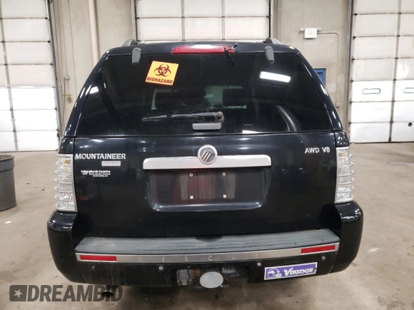 2007 Mercury Mountaineer Premier with VIN 4M2EU48807UJ02018, listed as a Copart auction lot 86714904 with 0 mi miles and Salvage Title. Bid and sale history available at carsss.com. Image 6.