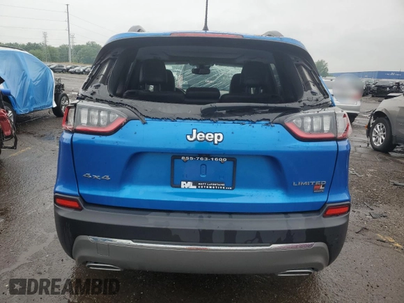 2022 Jeep Cherokee Limited z VIN 1C4PJMDX5ND546710, wystawiony jako Copart lot #59911505 z przebiegiem 1 967 mil mil oraz Czysty tytuł • Clean title. Historia ofert i sprzedaży dostępna na DreamBid. Obrazek 6.