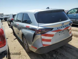 2024 Toyota Sienna LE with VIN 5TDKSKFC1RS130783, listed as a Copart auction lot 50153205 with 57,855 mi miles and Clean Title. Bid and sale history available at carsss.com. Image 2.