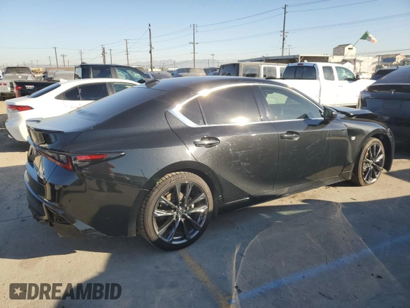 2021 Lexus IS 350 F Sport with VIN JTHGZ1B22M5038927, listed as a Copart auction lot 53888735 with 53,439 mi miles and Salvage title. Bid and sale history available at DreamBid. Image 3.