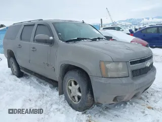 2007 Chevrolet Suburban LTZ with VIN 3GNFK16347G312802, listed as a IAAI auction lot 41600089 with 158,509 mi miles. Bid and sale history available at carsss.com. Image 1.