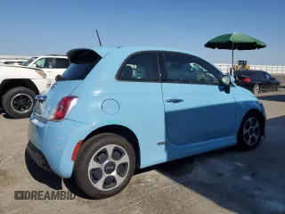 2017 FIAT 500e with VIN 3C3CFFGEXHT565603, listed as a Copart auction lot 61594175 with 57,428 mi miles and Salvage title. Bid and sale history available at DreamBid. Image 3.