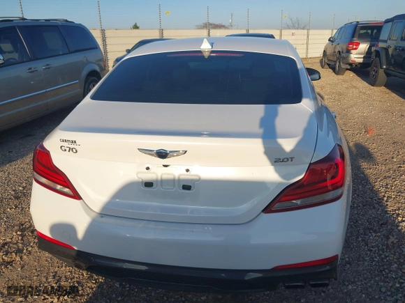 2020 Genesis G70 2.0T with VIN KMTG64LA8LU056386, listed as a IAAI auction lot 41164341 with 48,943 mi miles. Bid and sale history available at carsss.com. Image 16.