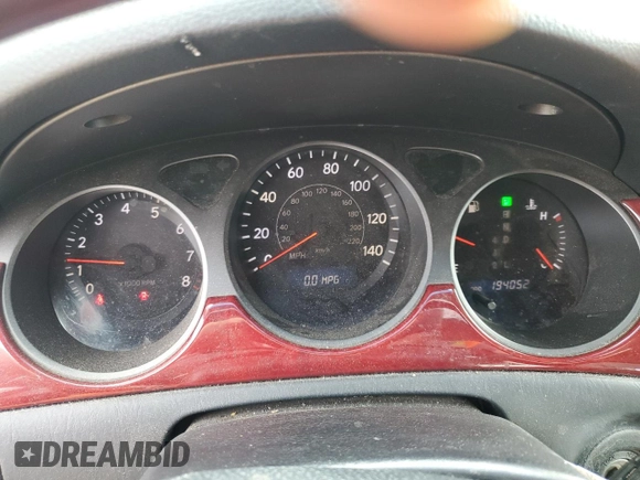 2005 Lexus ES 330 with VIN JTHBA30G655134279, listed as a Copart auction lot 53132215 with 194,052 mi miles and Salvage Title. Bid and sale history available at carsss.com. Image 9.