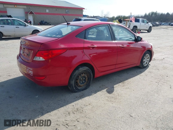 2014 Hyundai Accent GLS with VIN KMHCT4AE7EU675166, listed as a IAAI auction lot 41897417 with 164,738 mi miles and . Bid and sale history available at DreamBid. Image 4.