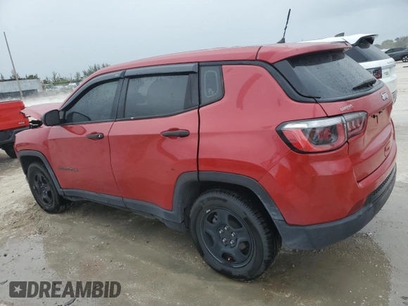 2018 Jeep Compass Sport with VIN 3C4NJCAB6JT409466, listed as a Copart auction lot 54982045 with 81,985 mi miles and Salvage title. Bid and sale history available at DreamBid. Image 2.