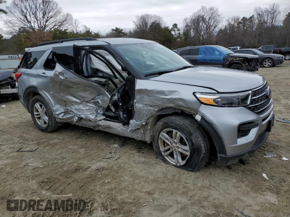 2021 Ford Explorer XLT with VIN 1FMSK8DH2MGA57763, listed as a Copart auction lot 43480875 with 35,545 mi miles and Salvage Title. Bid and sale history available at carsss.com. Image 4.