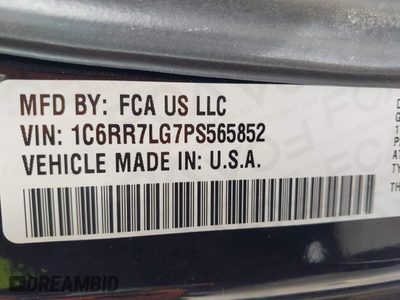 2023 Ram 1500 SLT z VIN 1C6RR7LG7PS565852, wystawiony jako IAAI lot #41871789 z przebiegiem 37 635 mil mil oraz . Historia ofert i sprzedaży dostępna na DreamBid. Obrazek 9.