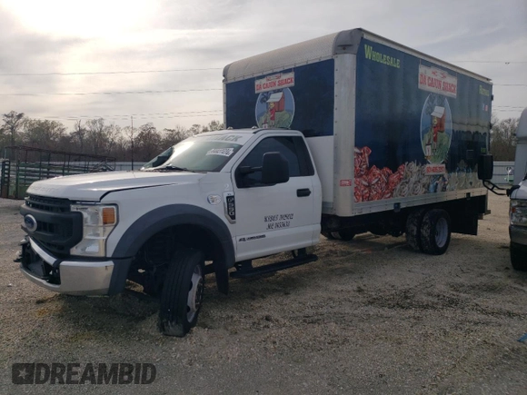 2021 Ford F-550 XL z VIN 1FDUF5GTXMDA11448, wystawiony jako Copart lot #86927474 z przebiegiem Nie podano mil oraz Nie do naprawy • Non repairable. Historia ofert i sprzedaży dostępna na DreamBid. Obrazek 1.