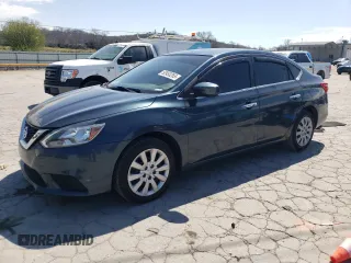 2016 Nissan Sentra S with VIN 3N1AB7AP2GY309135, listed as a Copart auction lot 50953265 with 58,392 mi miles and Salvage Title. Bid and sale history available at carsss.com. Image 1.