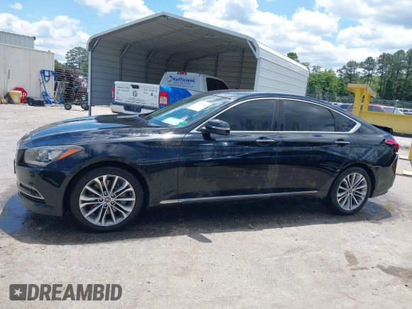 2017 Genesis G80 3.8L with VIN KMHGN4JEXHU180122, listed as a IAAI auction lot 42297360 with 60,302 mi miles and . Bid and sale history available at DreamBid. Image 14.