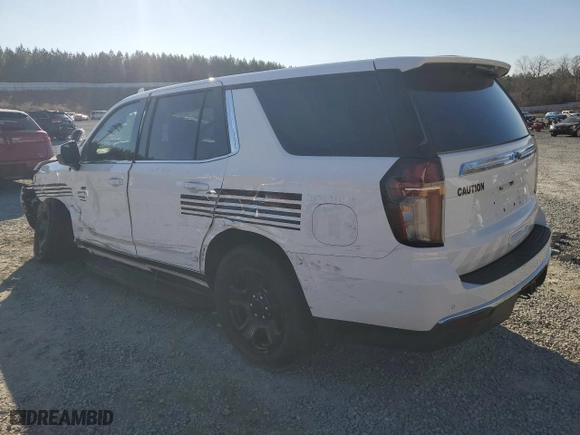 2023 Chevrolet Tahoe Commercial with VIN 1GNSKLED5PR183036, listed as a Copart auction lot 88043635 with 9,421 mi miles and Salvage Title. Bid and sale history available at carsss.com. Image 2.