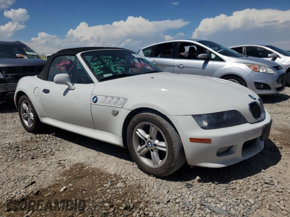 2002 BMW Z3 2.5i with VIN 4USCN33472LM06240, listed as a Copart auction lot 66478484 with 60,082 mi miles and Salvage Title. Bid and sale history available at carsss.com. Image 4.