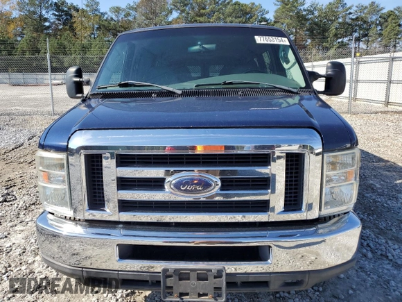 2008 Ford Econoline Passenger XL with VIN 1FMNE11L48DA51670, listed as a Copart auction lot 77653154 with 124,127 mi miles and Salvage title. Bid and sale history available at DreamBid. Image 5.