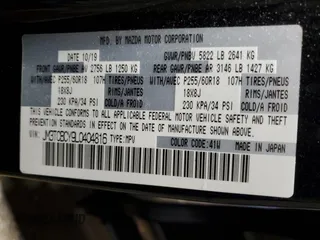 2020 Mazda CX-9 Touring with VIN JM3TCBCY9L0404816, listed as a Copart auction lot 45633915 with 77,077 mi miles and Salvage Title. Bid and sale history available at carsss.com. Image 13.