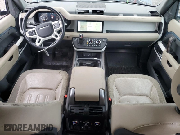 2020 Land Rover Defender S with VIN SALEJEEX2L2015140, listed as a Copart auction lot 51565305 with 66,370 mi miles and Salvage title. Bid and sale history available at DreamBid. Image 8.