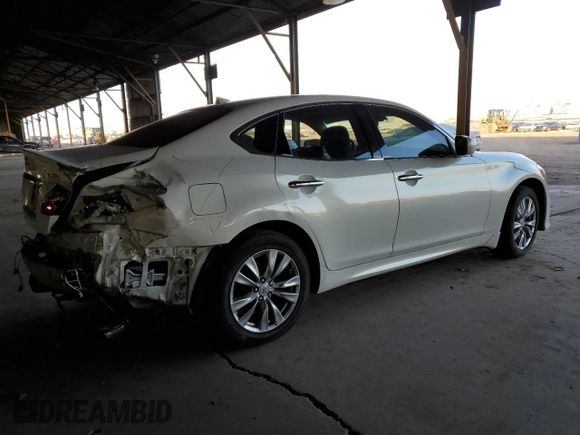 2013 Infiniti M with VIN JN1BY1AR5DM604780, listed as a Copart auction lot 87883145 with 94,399 mi miles and Salvage Title. Bid and sale history available at carsss.com. Image 3.