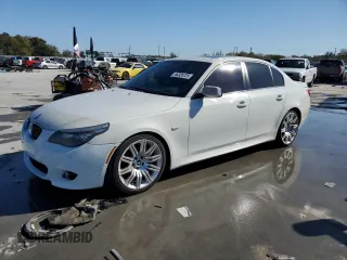 2008 BMW 5 Series 550i with VIN WBANW53588CT54834, listed as a Copart auction lot 46326725 with 182,990 mi miles and Salvage Title. Bid and sale history available at carsss.com. Image 1.
