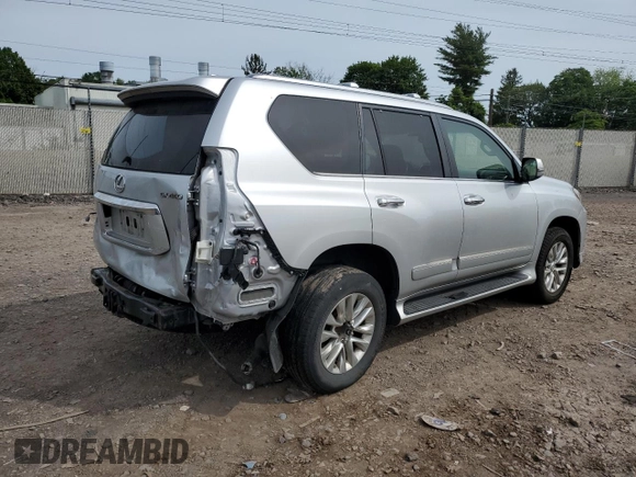 2017 Lexus GX 460 z VIN JTJBM7FX8H5156518, wystawiony jako Copart lot #57620195 z przebiegiem 100 111 mil mil oraz Szkoda całkowita • Salvage title. Historia ofert i sprzedaży dostępna na DreamBid. Obrazek 3.