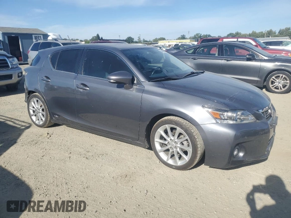 2013 Lexus CT 200h with VIN JTHKD5BH8D2167566, listed as a Copart auction lot 63440655 with 93,424 mi miles and Salvage title. Bid and sale history available at DreamBid. Image 4.