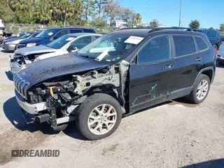 2016 Jeep Cherokee Sport with VIN 1C4PJLAS5GW376259, listed as a IAAI auction lot 41287458 with 92,075 mi miles and . Bid and sale history available at DreamBid. Image 2.