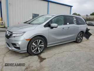 2020 Honda Odyssey Elite with VIN 5FNRL6H98LB007367, listed as a Copart auction lot 57381605 with 67,182 mi miles and Salvage title. Bid and sale history available at DreamBid. Image 1.