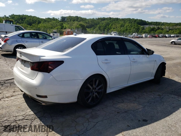 2014 Lexus GS 350 with VIN JTHCE1BLXE5022026, listed as a Copart auction lot 57058305 with 228,460 mi miles and Salvage title. Bid and sale history available at DreamBid. Image 3.