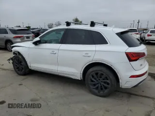 2021 Audi Q5 Premium Plus with VIN WA1BAAFY4M2021995, listed as a Copart auction lot 55136145 with 84,553 mi miles and Salvage Title. Bid and sale history available at carsss.com. Image 2.