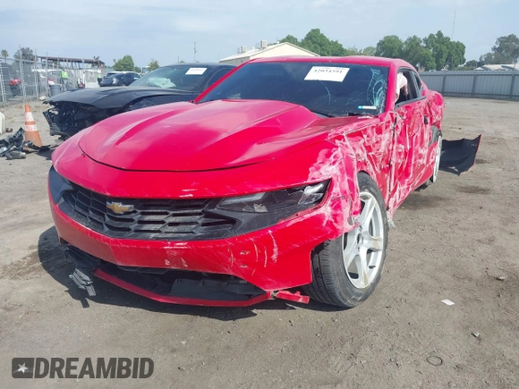 2019 Chevrolet Camaro 1LT with VIN 1G1FB1RX0K0156920, listed as a IAAI auction lot 42034391 with 1 mi miles. Bid and sale history available at carsss.com. Image 2.