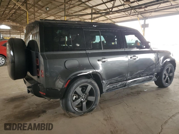 2024 Land Rover Defender X-Dynamic SE with VIN SALE27EU9R2318312, listed as a Copart auction lot 43183815 with 10,038 mi miles and Salvage title. Bid and sale history available at DreamBid. Image 3.