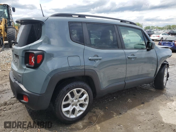2018 Jeep Renegade Latitude with VIN ZACCJABB9JPJ40877, listed as a Copart auction lot 55861945 with 54,040 mi miles and Clean title. Bid and sale history available at DreamBid. Image 3.