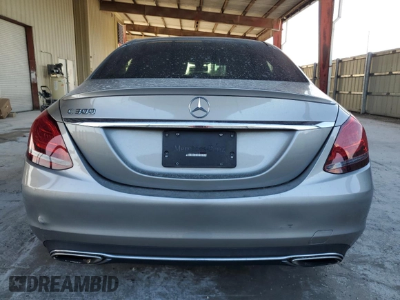 2019 Mercedes-Benz C 300 with VIN WDDWF8DB2KR502810, listed as a Copart auction lot 60519765 with 56,972 mi miles and Salvage title. Bid and sale history available at DreamBid. Image 6.