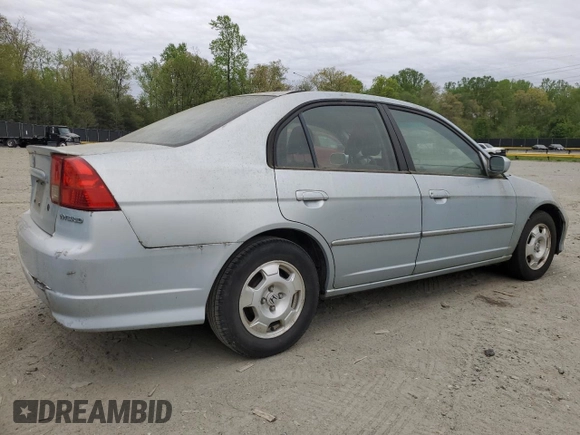 2004 Honda Civic with VIN JHMES96684S009117, listed as a Copart auction lot 53943165 with 96,383 mi miles and Clean Title. Bid and sale history available at DreamBid. Image 3.