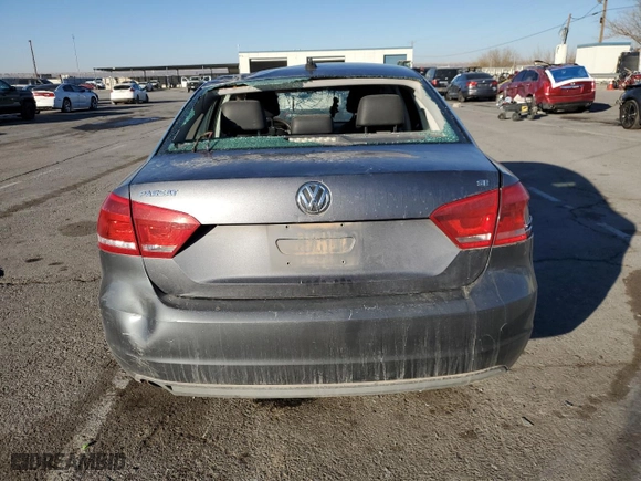 2012 Volkswagen Passat SE with VIN 1VWBP7A33CC042426, listed as a Copart auction lot 87606525 with 179,838 mi miles and Salvage Title. Bid and sale history available at carsss.com. Image 6.
