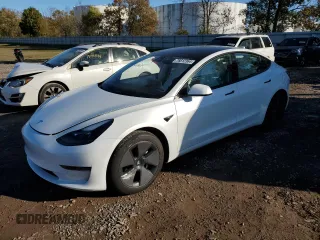 2023 Tesla Model 3 with VIN 5YJ3E1EA2PF642186, listed as a Copart auction lot 76612364 with 9,308 mi miles and Non Repairable. Bid and sale history available at carsss.com. Image 1.
