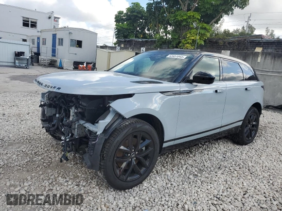 2025 Land Rover Range Rover Velar Dynamic SE with VIN SALYL2EX3SA398872, listed as a Copart auction lot 43451045 with 4,736 mi miles and Salvage title. Bid and sale history available at DreamBid. Image 1.