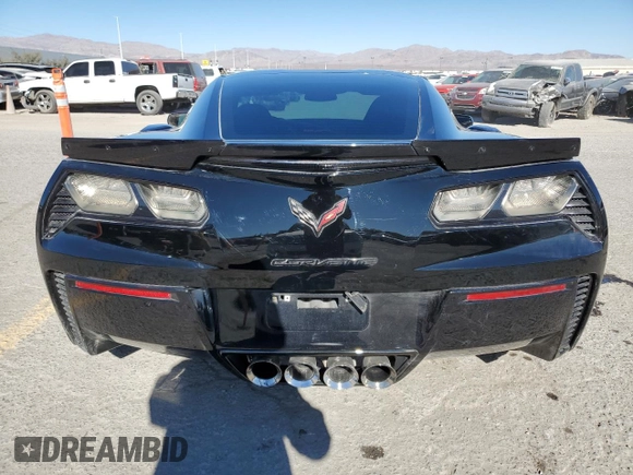 2016 Chevrolet Corvette Z06 1LZ with VIN 1G1YN2D64G5601805, listed as a Copart auction lot 88860495 with 56,787 mi miles and Salvage Title. Bid and sale history available at carsss.com. Image 6.