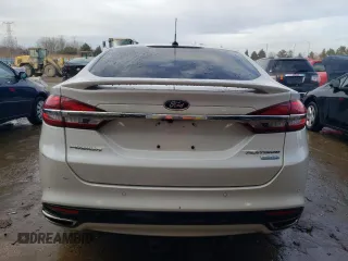 2017 Ford Fusion Titanium with VIN 3FA6P0K99HR393838, listed as a Copart auction lot 46489415 with 54,055 mi miles and Salvage Title. Bid and sale history available at carsss.com. Image 6.