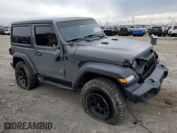 2019 Jeep Wrangler Sport S with VIN 1C4GJXAG7KW552143, listed as a Copart auction lot 50134775 with 73,278 mi miles and Salvage title. Bid and sale history available at DreamBid. Image 4.