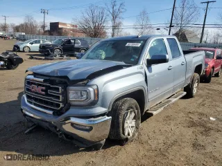 2016 GMC Sierra 1500 SLE with VIN 1GTV2MEC3GZ274955, listed as a Copart auction lot 50700485 with 0 mi miles and Salvage Title. Bid and sale history available at carsss.com. Image 1.