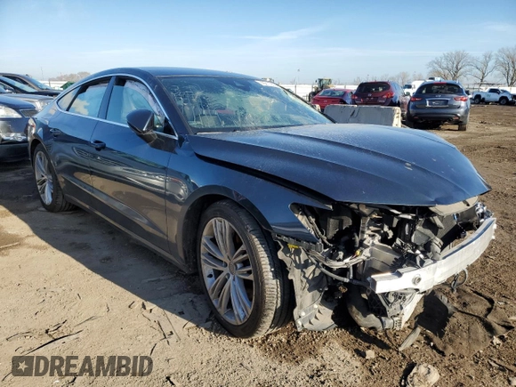 2019 Audi A7 Premium Plus with VIN WAUR2AF24KN048880, listed as a Copart auction lot 79211053 with 0 mi miles. Bid and sale history available at carsss.com. Image 4.