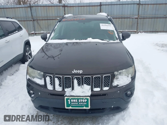 2014 Jeep Compass Latitude with VIN 1C4NJDEB1ED762578, listed as a IAAI auction lot 41244333 with 145,085 mi miles and . Bid and sale history available at carsss.com. Image 12.