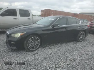 2014 Infiniti Q50 Hybrid Sport with VIN JN1AV7AP0EM691754, listed as a Copart auction lot 56005975 with 176,845 mi miles and Clean Title. Bid and sale history available at DreamBid. Image 1.