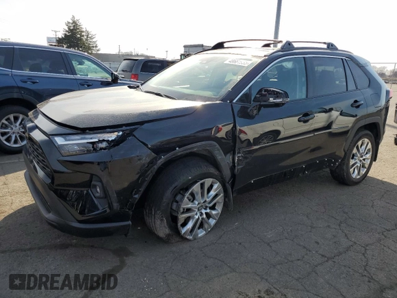 2024 Toyota RAV4 XLE Premium with VIN 2T3A1RFV5RW495698, listed as a Copart auction lot 48661985 with 4,343 mi miles and Salvage Title. Bid and sale history available at carsss.com. Image 1.