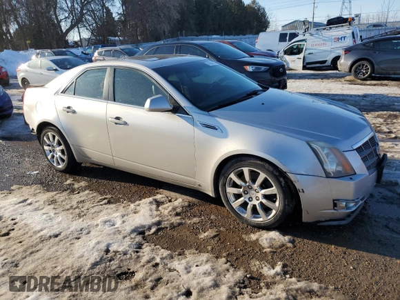 2008 Cadillac CTS AWD w/1SB with VIN 1G6DT57V080145030, listed as a Copart auction lot 45866975 with 0 mi miles and Salvage Title. Bid and sale history available at carsss.com. Image 4.