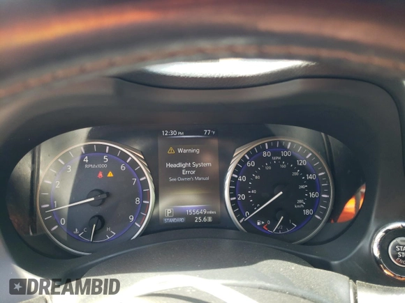 2014 Infiniti Q50 Premium with VIN JN1BV7AP5EM681046, listed as a Copart auction lot 50008295 with 155,649 mi miles and Salvage Title. Bid and sale history available at carsss.com. Image 9.