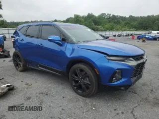 2019 Chevrolet Blazer RS with VIN 3GNKBJRS7KS608209, listed as a Copart auction lot 62657435 with 79,453 mi miles and Salvage title. Bid and sale history available at DreamBid. Image 4.