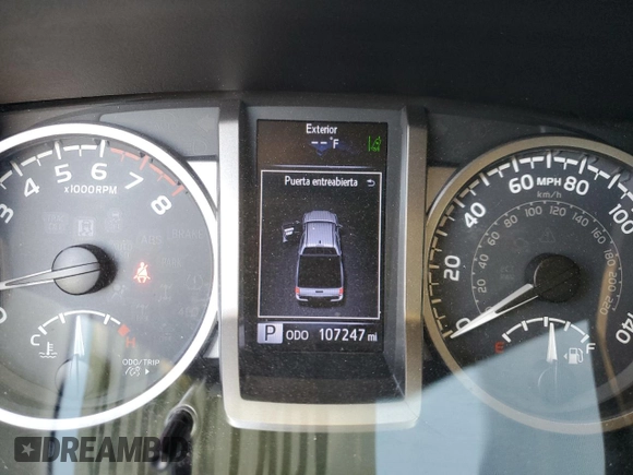 2018 Toyota Tacoma SR5 with VIN 5TFAZ5CN3JX058160, listed as a Copart auction lot 49823895 with 107,247 mi miles and Salvage Title. Bid and sale history available at DreamBid. Image 9.